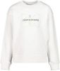 Calvin Klein Sweater met splitjes en metallic logoprint online kopen