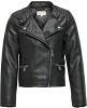 Only ! Meisjes Jasje -- Zwart Polyurethaan/viscose/polyesther online kopen
