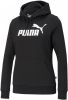 Puma essentials big logo fleece trui zwart dames online kopen