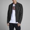 JACK & JONES CORE imitatieleren tussenjas Rocky zwart online kopen