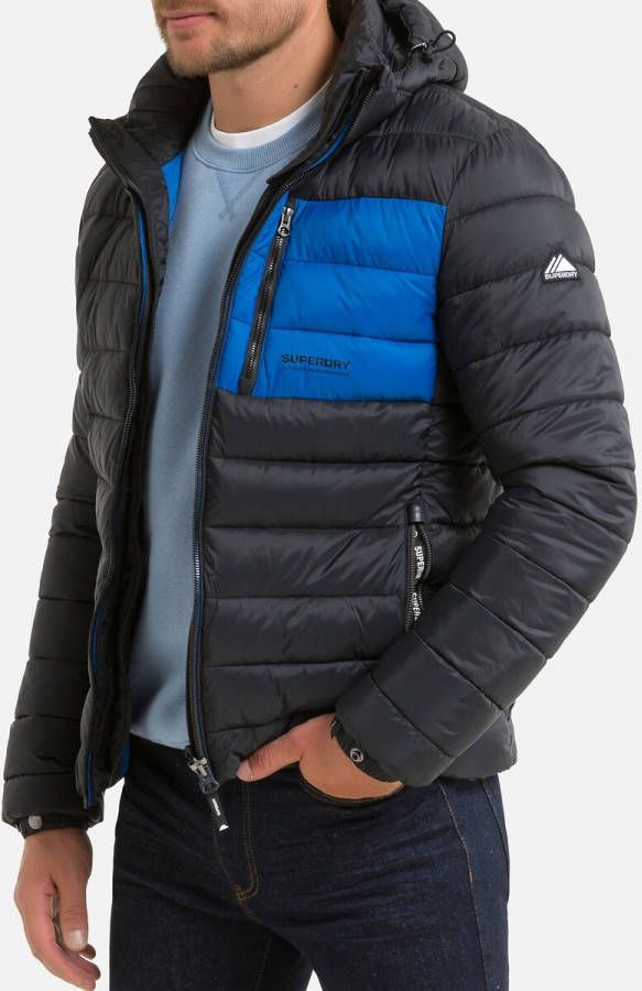 Superdry Winterjassen Classic Fuji Puffer Jacket Blauw online kopen