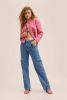 Mango tweed blazer met textuur roze online kopen