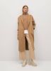 Mango Batin mantel in wolblend met strikceintuur online kopen