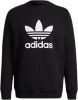 Adidas Adicolor Trefoil Crew Heren Sweatshirts Black Katoen Fleece online kopen