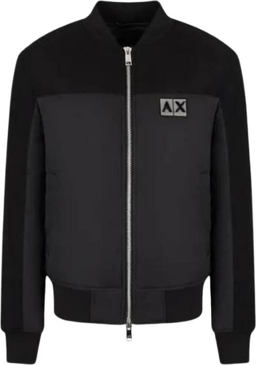 Armani Exchange Mannen kleding bovenkleding zwart aw22 , Zwart, Heren online kopen