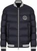 Armani Exchange Gewatteerde bomberjack met donsvulling en logoprint online kopen