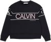 CALVIN KLEIN JEANS sweater met logo zwart/roze/wit online kopen
