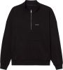Calvin Klein Quarter Zip sweater met halve rits en logoborduring online kopen