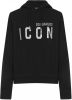 Dsquared2 Reflective Icon Hooded Sweatshirt , Zwart, Dames online kopen