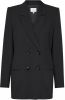 Gestuz Paula longline double breasted blazer met paspelzakken online kopen