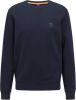 Hugo Boss sweater bordeaux effen katoen ronde hals online kopen