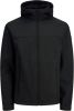 Jack & jones Jjemarvin Hood Softshelloos 12212363 , Zwart, Heren online kopen