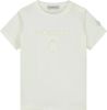 Moncler Logo geborduurd t shirt , Wit, Dames online kopen