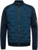 PME Legend Blauwe Jack Zip Jacket Terry Mixed Padded Nylon online kopen