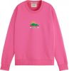 Scotch & Soda Relaxed fit sweatshirt with graphic paradise , Roze, Dames online kopen
