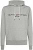 Tommy Hilfiger Herren Kapuzensweatshirt Logo Hoody , Grijs, Heren online kopen