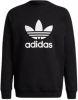 Adidas Adicolor Trefoil Crew Heren Sweatshirts Black Katoen Fleece online kopen