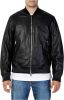 Armani Exchange Bomberjack van imitatieleer met front en backprint online kopen