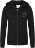 Armani Exchange Vrouwen kleding sweatshirts zwarte Ss22 , Zwart, Dames online kopen
