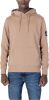 Calvin klein Monologo Sleeve Badg J30J314036Gve Jeans, Beige, Heren online kopen