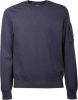 C.P. Company C P Company Fijngebreide sweater met logo en ritszak online kopen