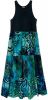 Desigual halter maxi jurk met plooien donkerblauw/groen online kopen