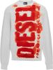 Diesel Bleached logo sweatshirt , Oranje, Heren online kopen