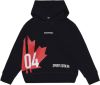 Dsquared2 Logo print hoodie , Zwart, Heren online kopen