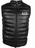 Emporio Armani EA7 Black feather vest with silver logo , Zwart, Heren online kopen