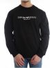 Emporio Armani Sweatshirt met logoprint , Zwart, Heren online kopen