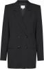 Gestuz Paula longline double breasted blazer met paspelzakken online kopen