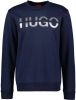 Hugo Boss Derglas sweater met metallic logoprint online kopen
