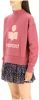Isabel Marant &#xC9, toile Moby sweater met flock logoprint en opstaande kraag online kopen