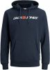 JACK & JONES ESSENTIALS hoodie JJECORP met logo donkerblauw online kopen