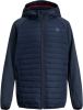 JACK & JONES JUNIOR gewatteerde tussenjas JJEMULTI donkerblauw/donkerrood online kopen