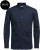 Jack en Jones:JACKenJONES Premium Jprnon Iron Shirt L/S Noos navy blazer | Freewear zwart online kopen