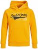 JACK & JONES JUNIOR hoodie JJELOGO met logo geel online kopen