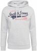 JACK & JONES ESSENTIALS hoodie JJELOGO met logo grijs online kopen