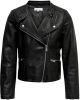 Only ! Meisjes Jasje -- Zwart Polyurethaan/viscose/polyesther online kopen