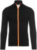 Kronstadt Regular Fit Sweatjacket zwart, Effen online kopen