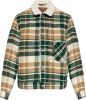 Levi's Sherpa Trucker oversized overshirt in wolblend met ruitdessin online kopen