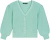 Maje Mistou ribbed cardigan with pearls buttons , Groen, Dames online kopen