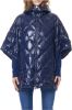 Max Mara Alain gewatteerde poncho 52960129 004 , Blauw, Dames online kopen