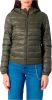 ONLY doorgestikte gewatteerde jas ONLTAHOE donkergroen online kopen