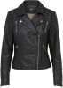 Only Onlgemma faux leather biker otw noos black Leren jassen Zwart online kopen