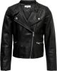Only ! Meisjes Jasje -- Zwart Polyurethaan/viscose/polyesther online kopen