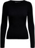 Only Onlnatalia L/S RIB Pullover KNT Noo: Black | Freewear Zwart online kopen