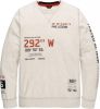PME Legend sweater met tekst ecru online kopen