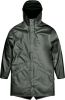 Rains Essentiële lange jas zilveren dennen , Grijs, Unisex online kopen