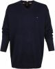 Tommy Hilfiger Big and Tall Pullover V hals Donkerblauw online kopen
